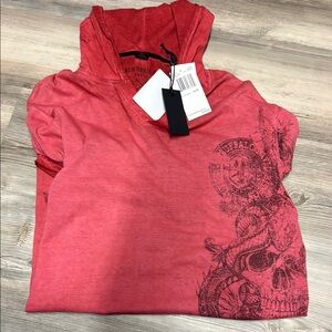 Buffalo David Bitton Red Graphic Hoodie